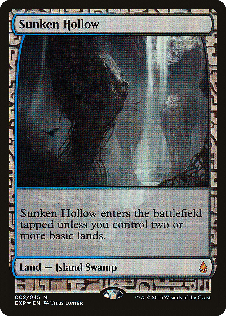 Sunken Hollow (EXP-002) [Zendikar Expeditions] Foil