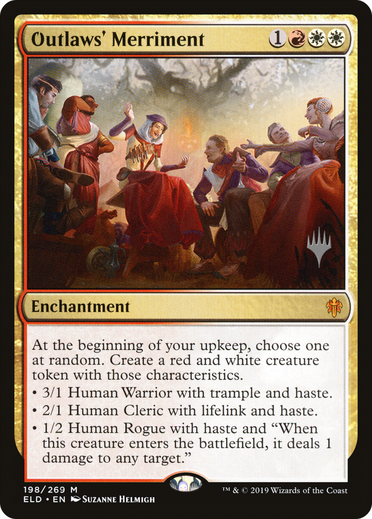 Outlaws' Merriment (PPELD-198P) [Promo Pack: Throne of Eldraine Promos]