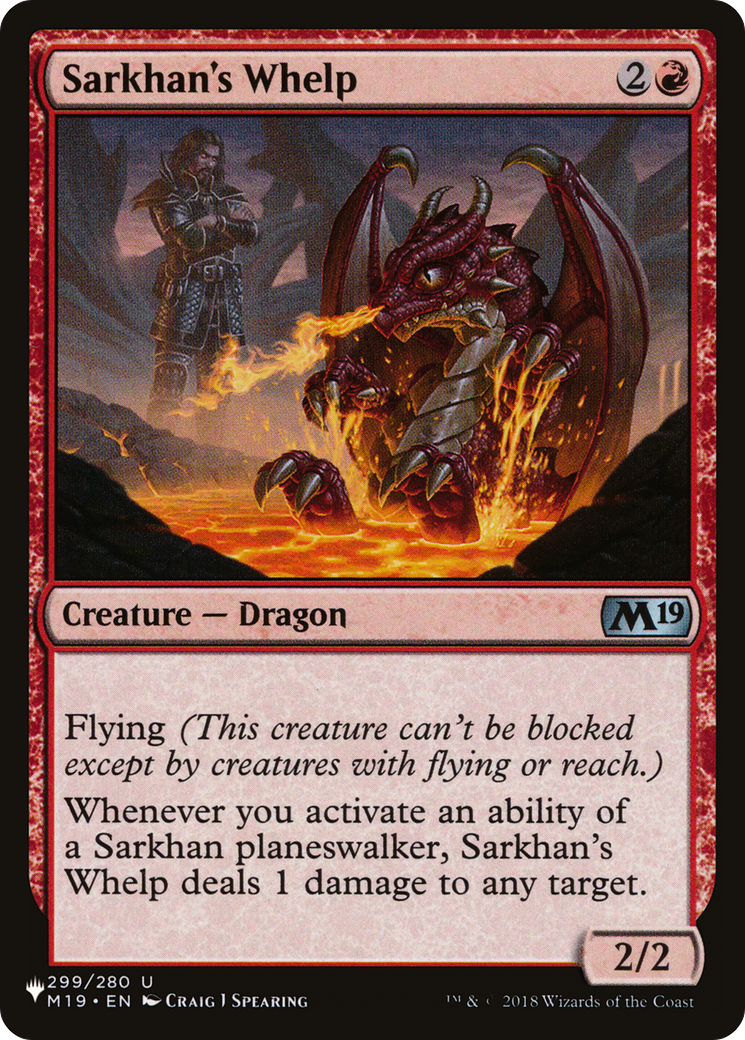 Sarkhan's Whelp (LIST-M19-299) [The List]