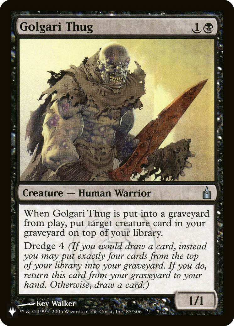 Golgari Thug (LIST-RAV-87) [The List]