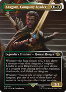 Aragorn, Company Leader (LTR-410) [The Lord of the Rings: Tales of Middle-earth] (Borderless) Foil