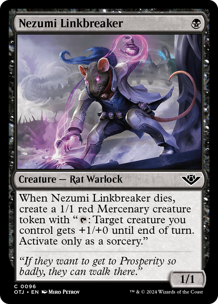 Nezumi Linkbreaker (OTJ-096) [Outlaws of Thunder Junction] Foil