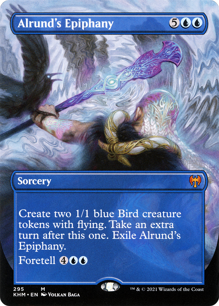 Alrund's Epiphany (KHM-295) [Kaldheim] (Borderless) Foil