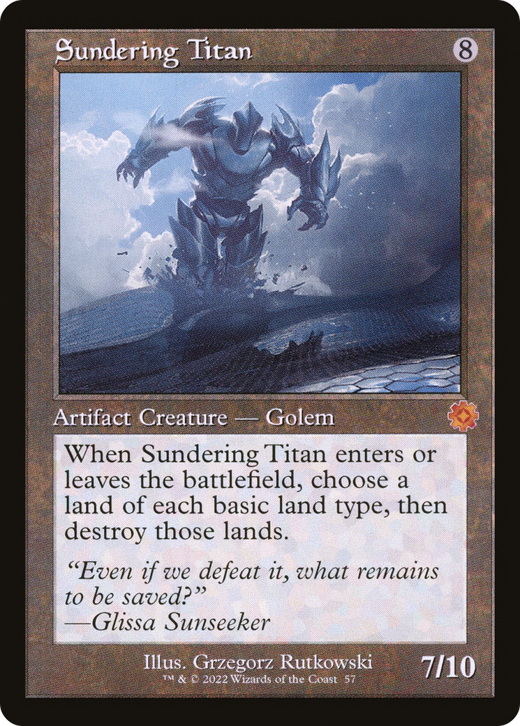 Sundering Titan (BRR-057) [The Brothers' War Retro Artifacts]