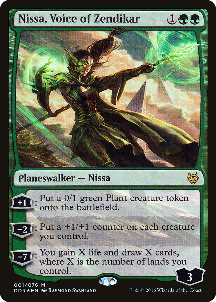 Nissa, Voice of Zendikar (DDR-001) [Duel Decks: Nissa vs. Ob Nixilis] Foil