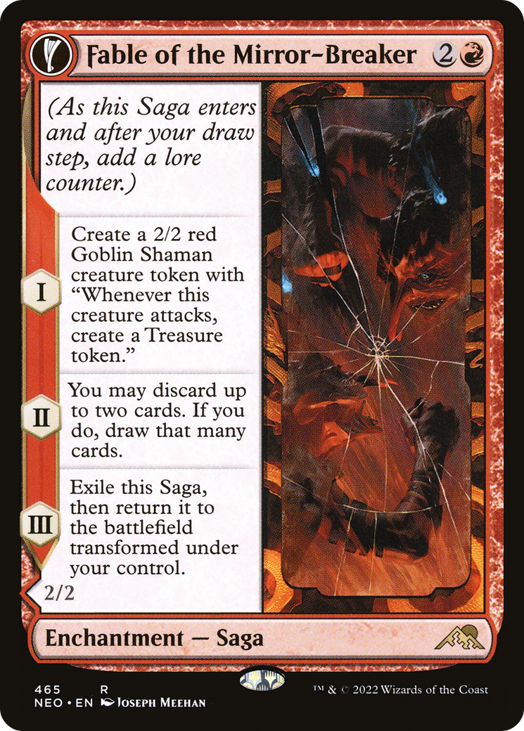 Fable of the Mirror-Breaker (Extended Art) (NEO-465) [Kamigawa: Neon Dynasty]