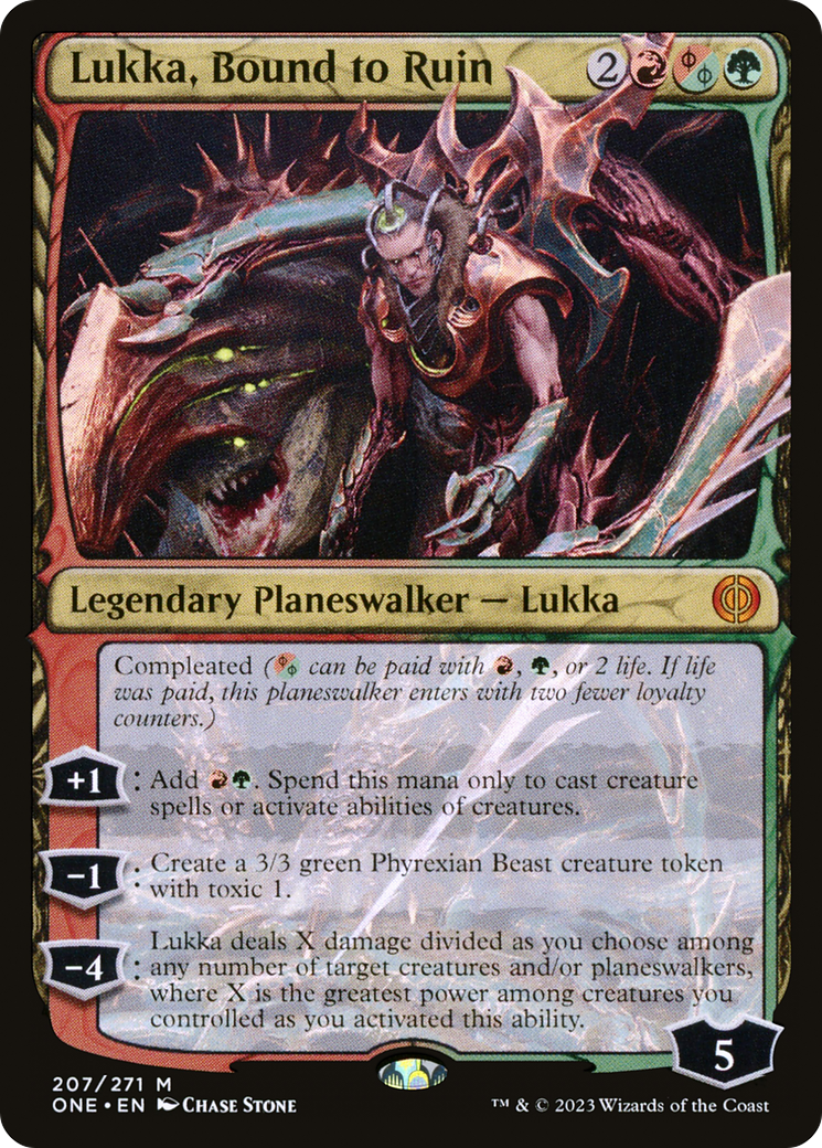 Lukka, Bound to Ruin (ONE-207) [Phyrexia: All Will Be One]