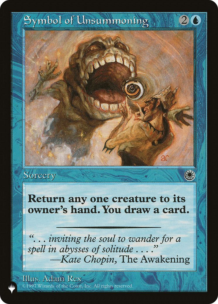 Symbol of Unsummoning (LIST-POR-70) [The List]