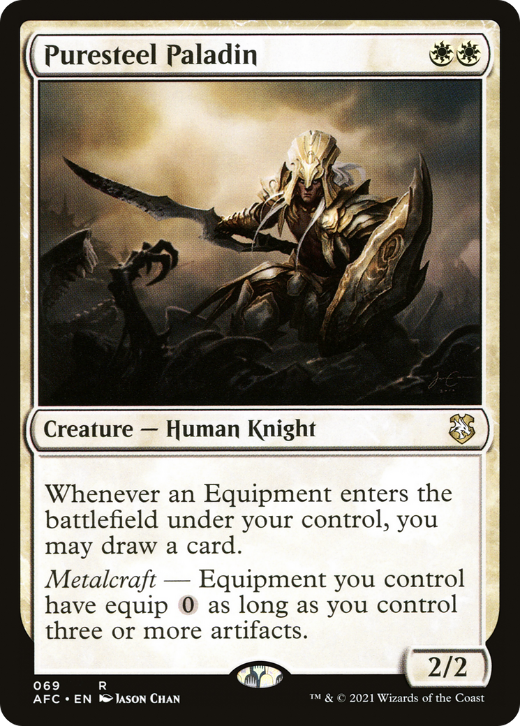 Puresteel Paladin (AFC-069) [Forgotten Realms Commander]