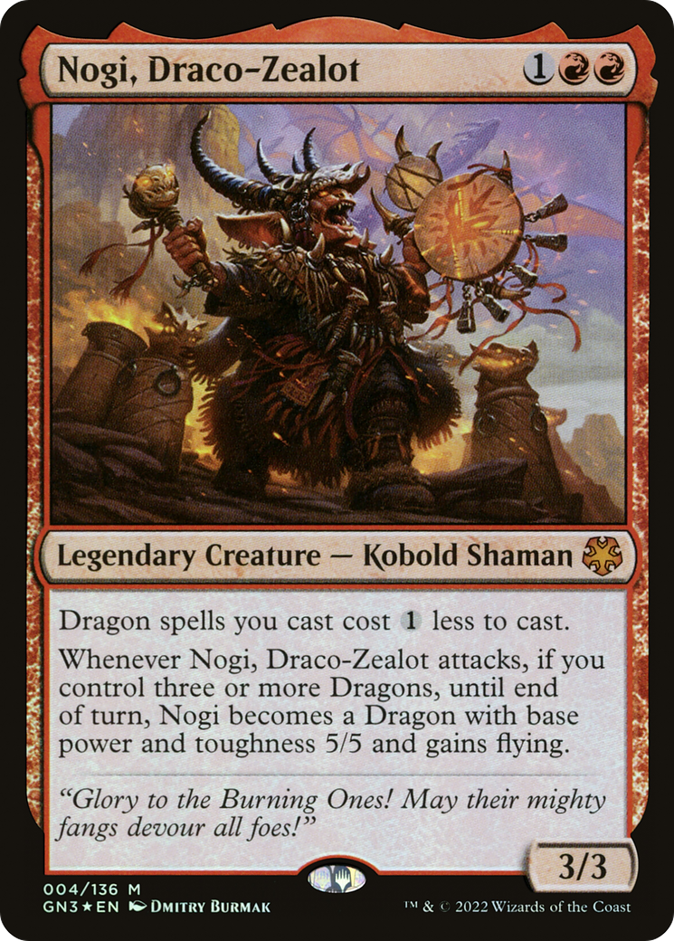 Nogi, Draco-Zealot (GN3-004) [Game Night: Free-for-All] Foil
