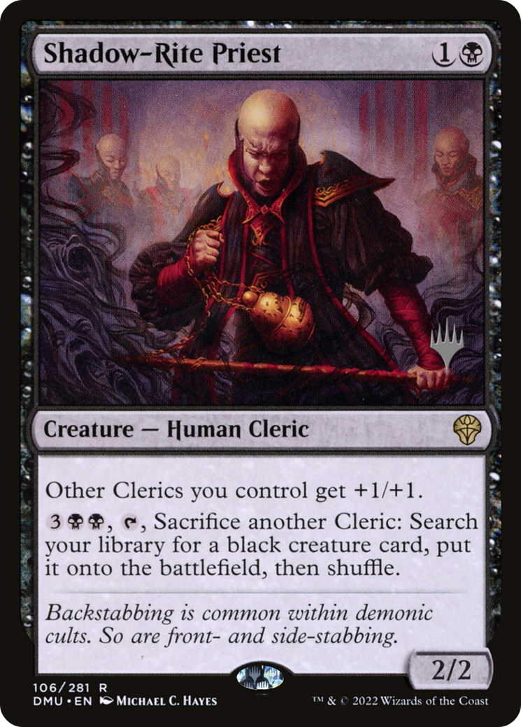 Shadow-Rite Priest (PPDMU-106) [Promo Pack: Dominaria United Promos]