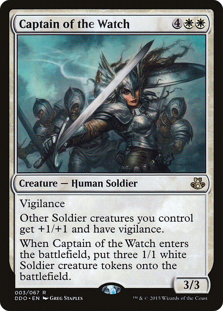 Captain of the Watch (DDO-003) [Duel Decks: Elspeth vs. Kiora]