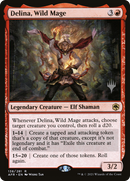 Delina, Wild Mage (PPAFR-138P) [Promo Pack: Adventures in the Forgotten Realms Promos]