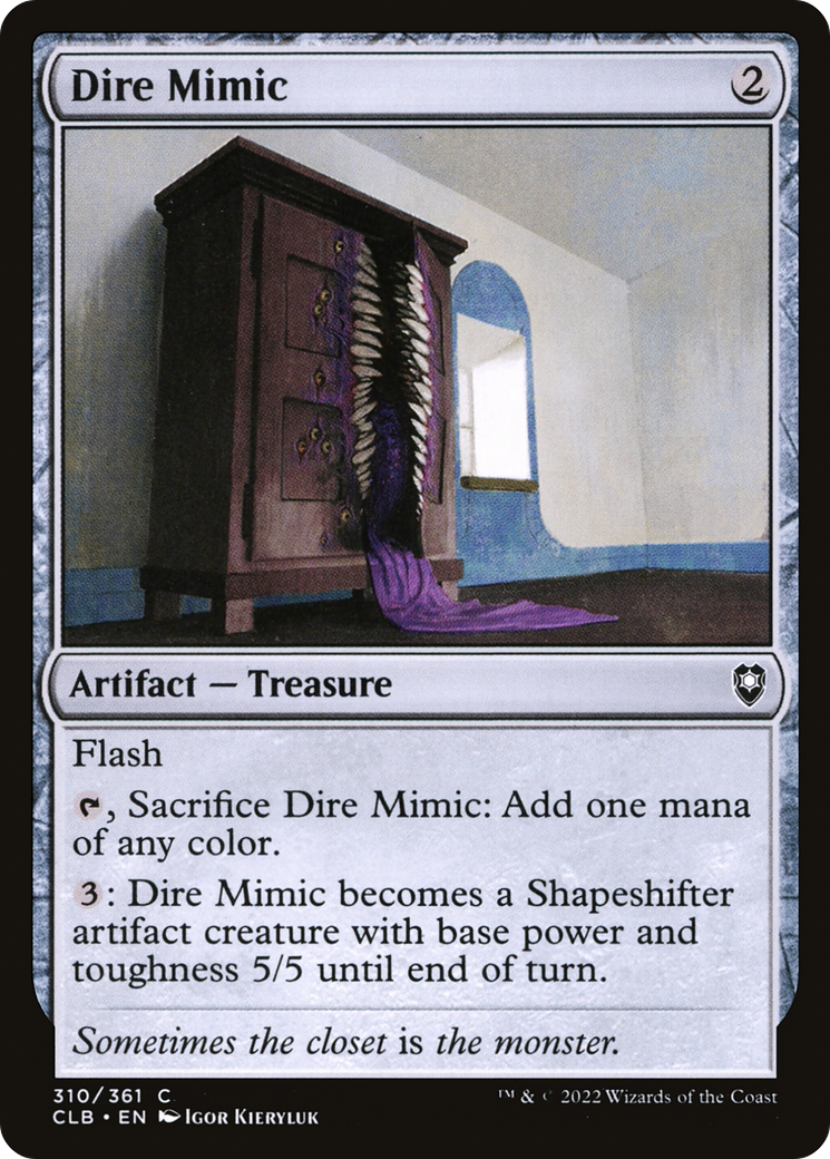 Dire Mimic (CLB-310) [Commander Legends: Battle for Baldur's Gate]