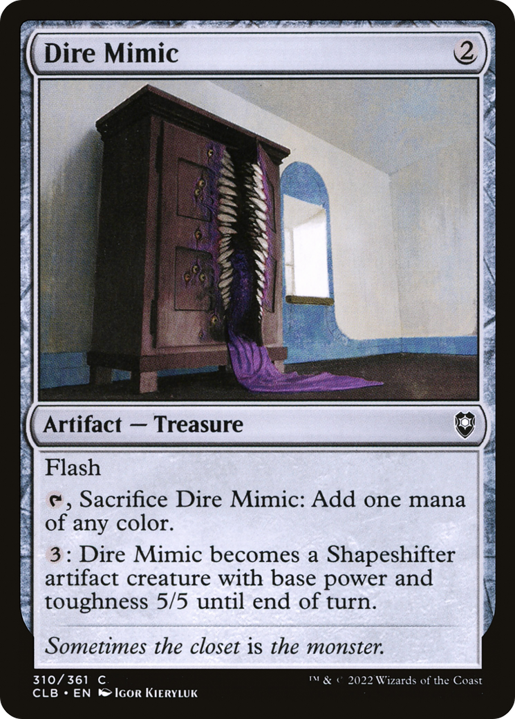 Dire Mimic (CLB-310) [Commander Legends: Battle for Baldur's Gate]