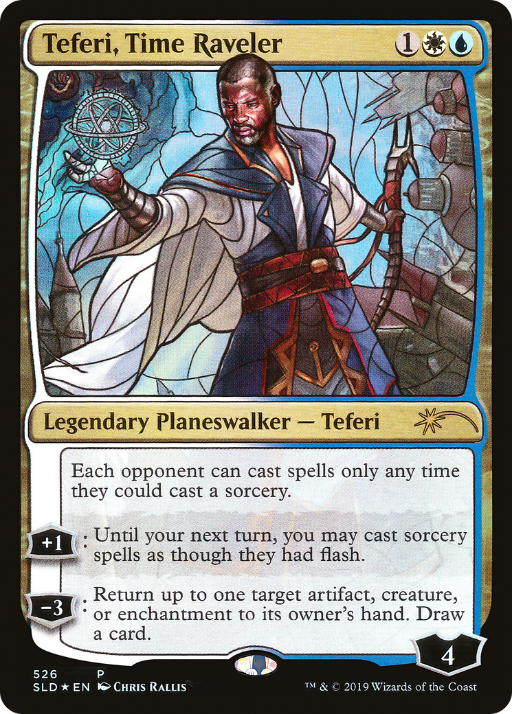 Teferi, Time Raveler (Stained Glass) (SLD-526) [Secret Lair Drop] Foil