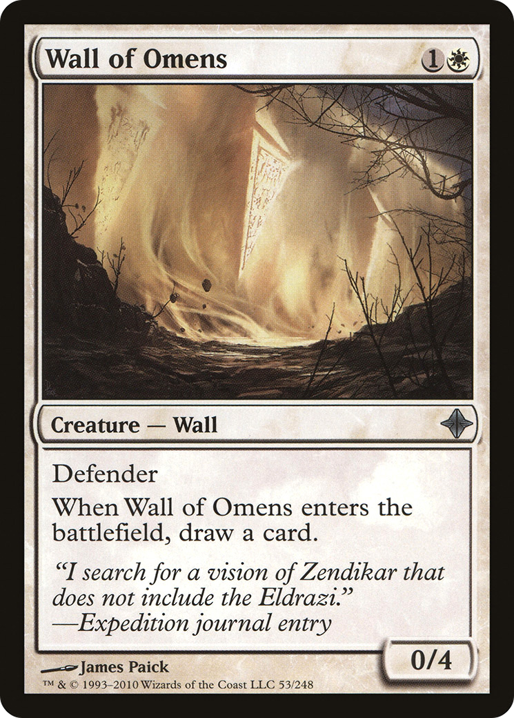 Wall of Omens (ROE-053) [Rise of the Eldrazi] Foil