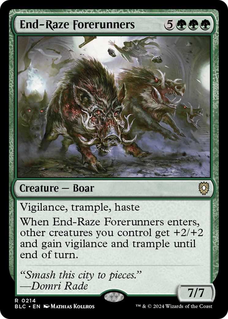 End-Raze Forerunners (BLC-214) [Bloomburrow Commander]