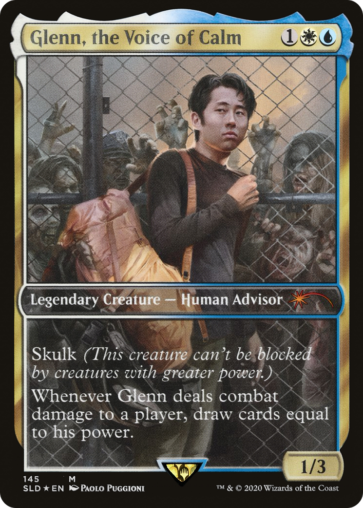 Gregor, Shrewd Magistrate (SLD-145) [Secret Lair Drop] / Glenn, the Voice of Calm Foil