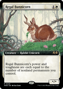 Regal Bunnicorn (WOE-326) [Wilds of Eldraine]: (Extended Art) Foil