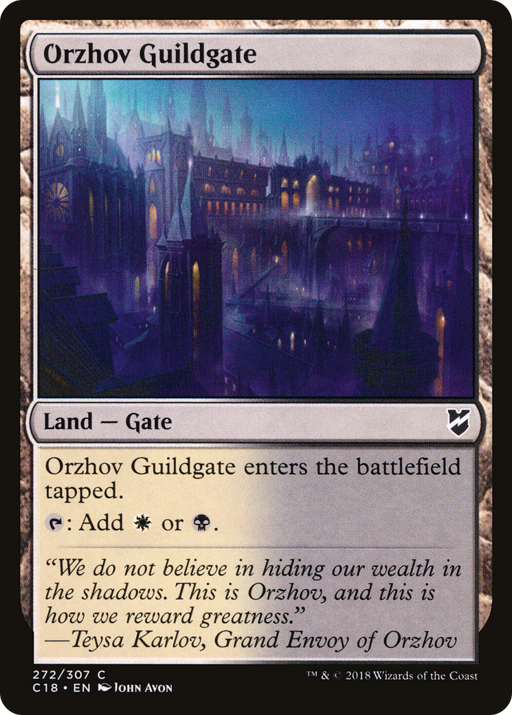 Orzhov Guildgate (C18-272) [Commander 2018]