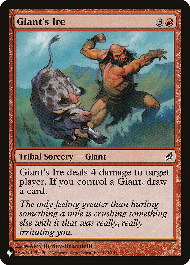 Giant's Ire (LIST-LRW-170) [The List] Foil