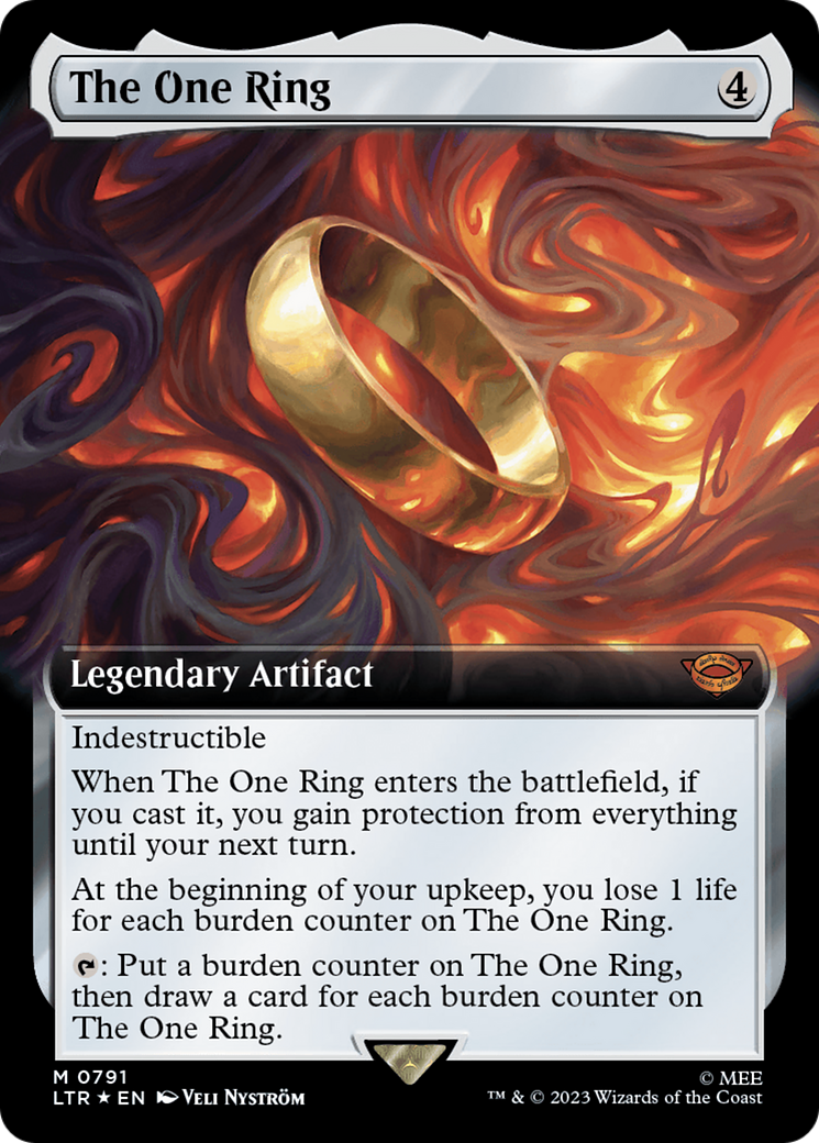 The One Ring (LTR-791) [The Lord of the Rings: Tales of Middle-earth]: (Extended Art) Foil