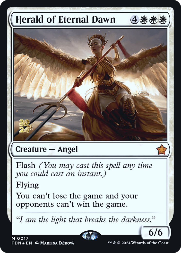 Herald of Eternal Dawn (PRE-17S) [Foundations Promos] Foil