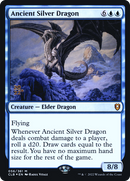 Ancient Silver Dragon (PRE-056) [Battle for Baldur's Gate Promos] Foil