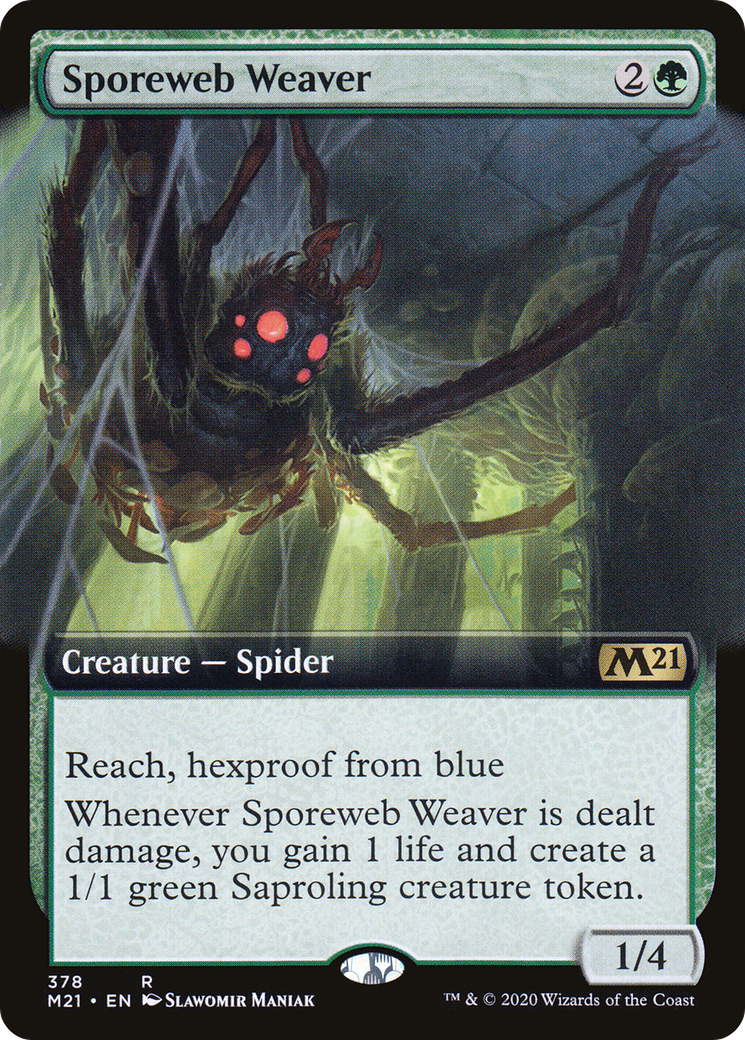 Sporeweb Weaver (M21-378) [Core Set 2021]: (Extended Art) Foil