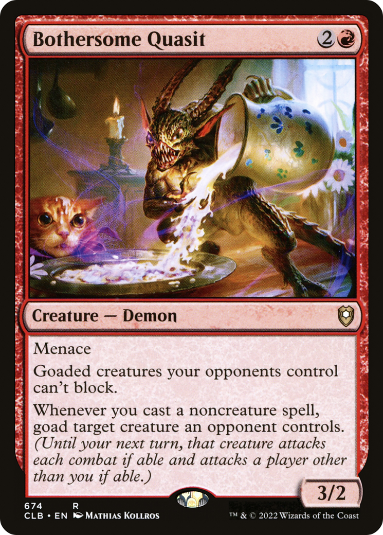 Bothersome Quasit (CLB-674) [Commander Legends: Battle for Baldur's Gate]