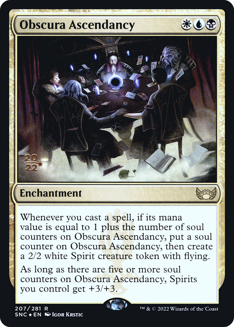 Obscura Ascendancy (PRE-207S) [Streets of New Capenna Promos] Foil