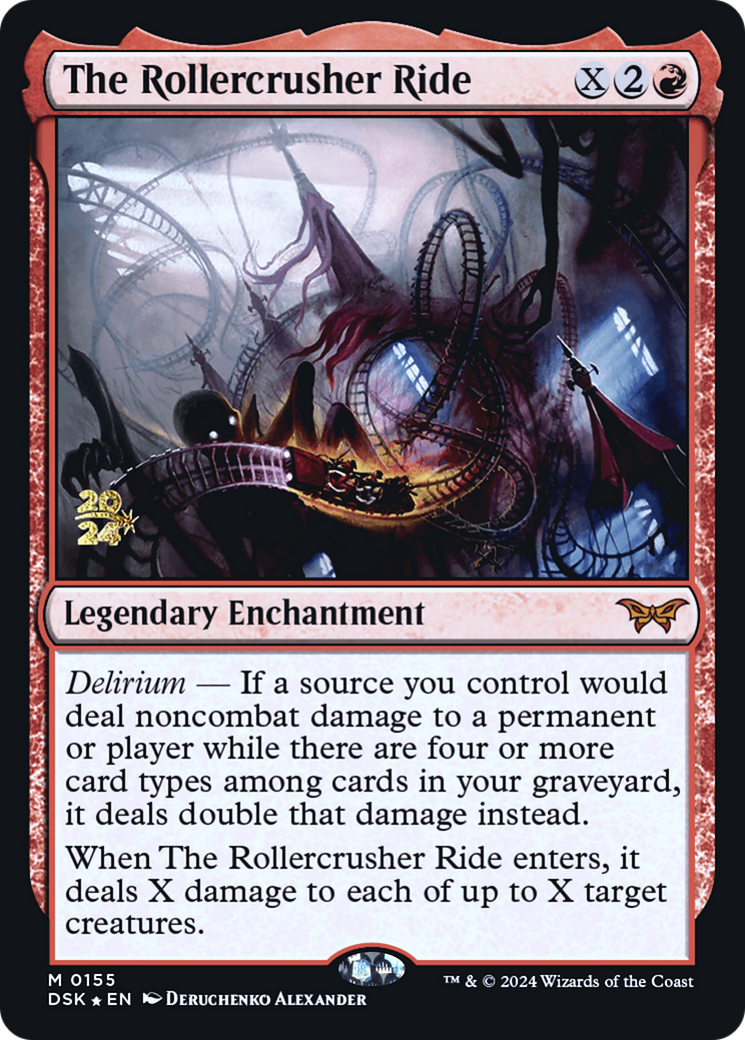 The Rollercrusher Ride (PRE-155S) [Duskmourn: House of Horror Promos] Foil