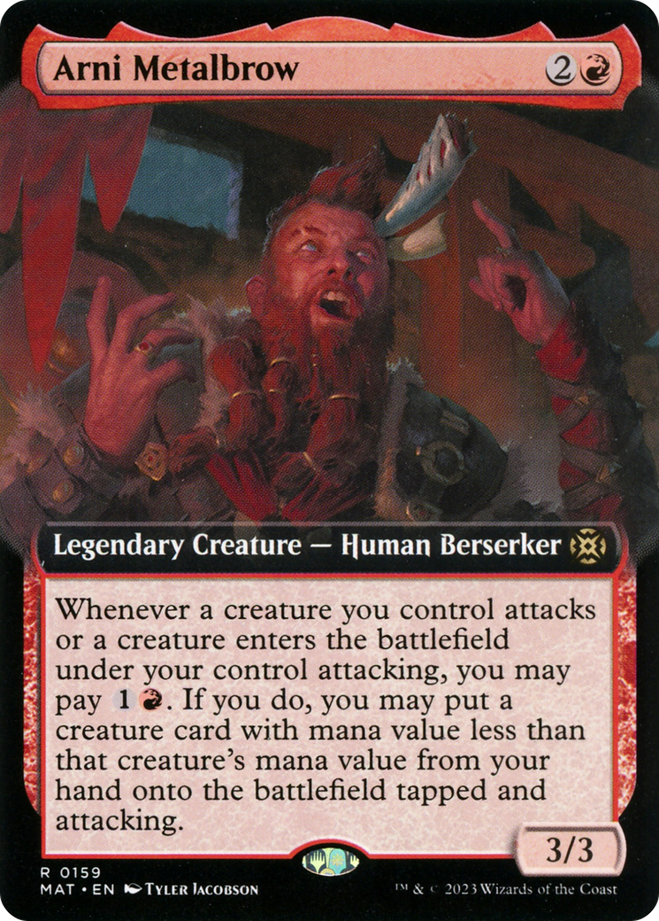 Arni Metalbrow (MAT-159) [March of the Machine: The Aftermath]: (Extended Art) Foil