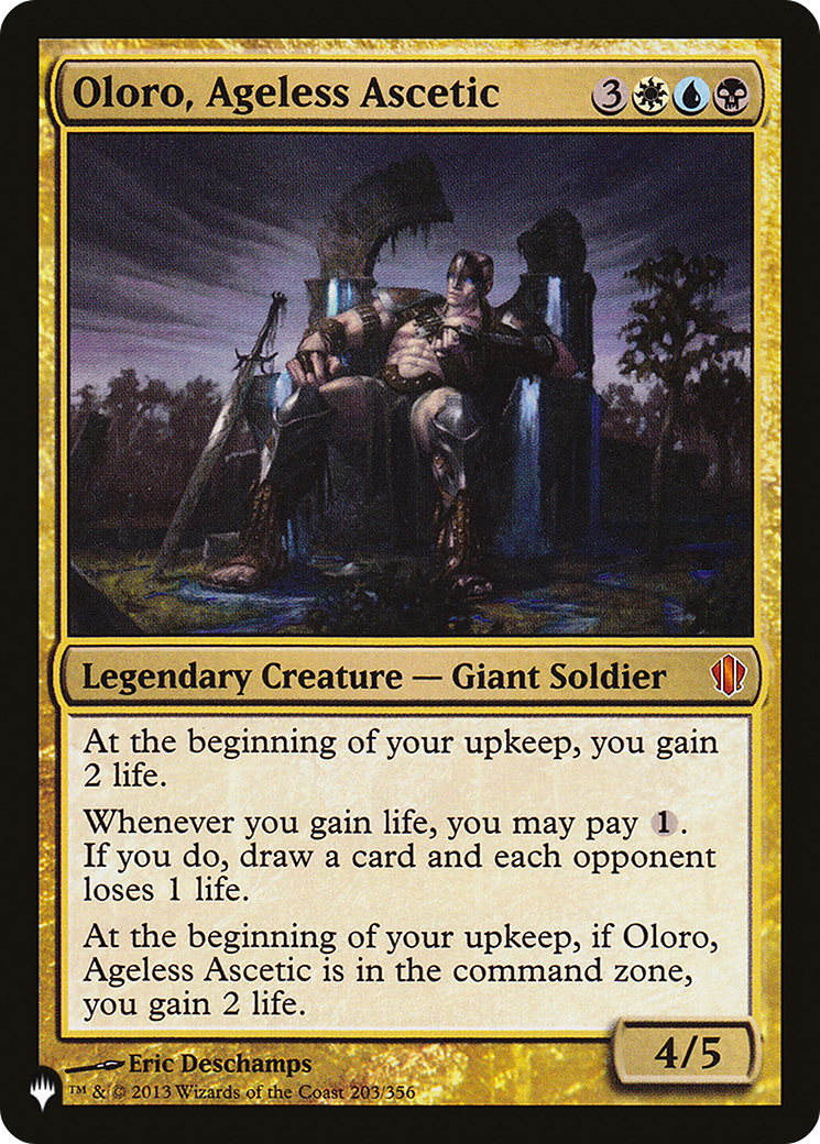 Oloro, Ageless Ascetic (LIST-C13-203) [The List]