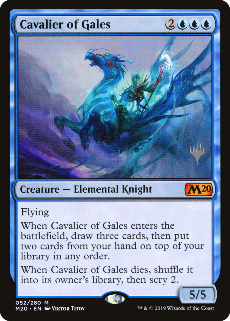 Cavalier of Gales (PPM20-52P) [Promo Pack: Core Set 2020 Promos]
