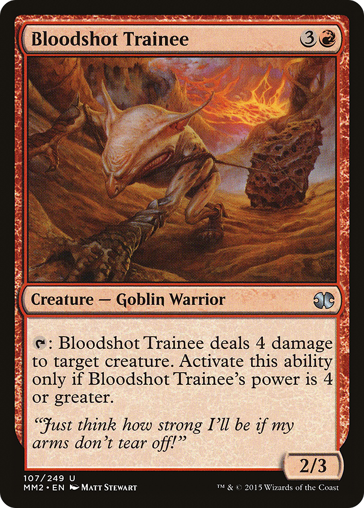 Bloodshot Trainee (MM2-107) [Modern Masters 2015]