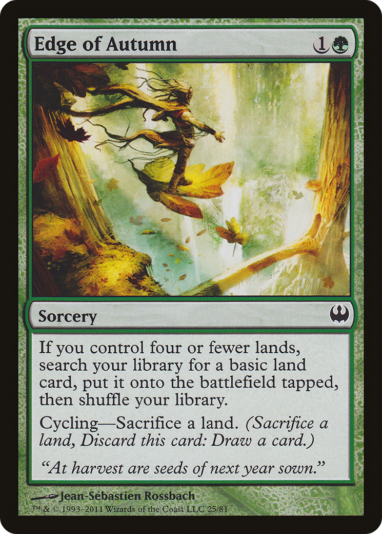 Edge of Autumn (DDG-025) [Duel Decks: Knights vs. Dragons]