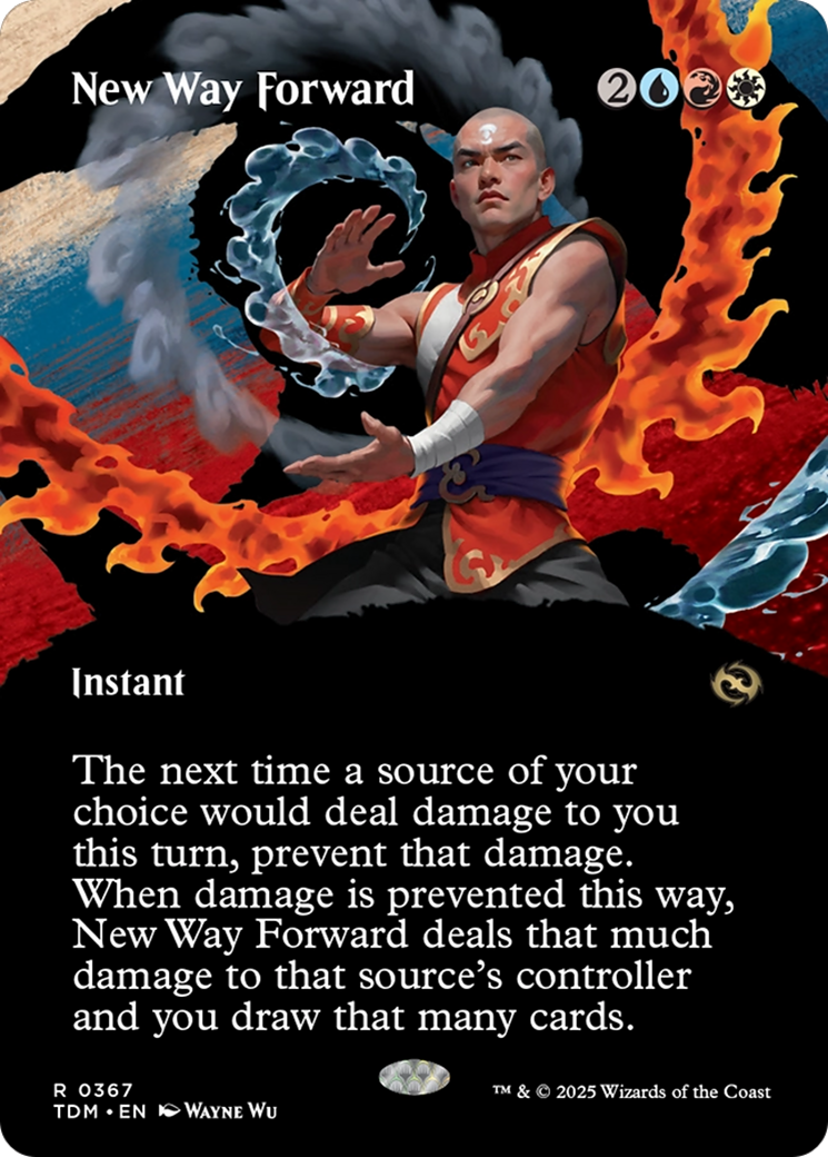 New Way Forward (TDM-367) [Tarkir: Dragonstorm]: (Showcase) (Borderless) Foil