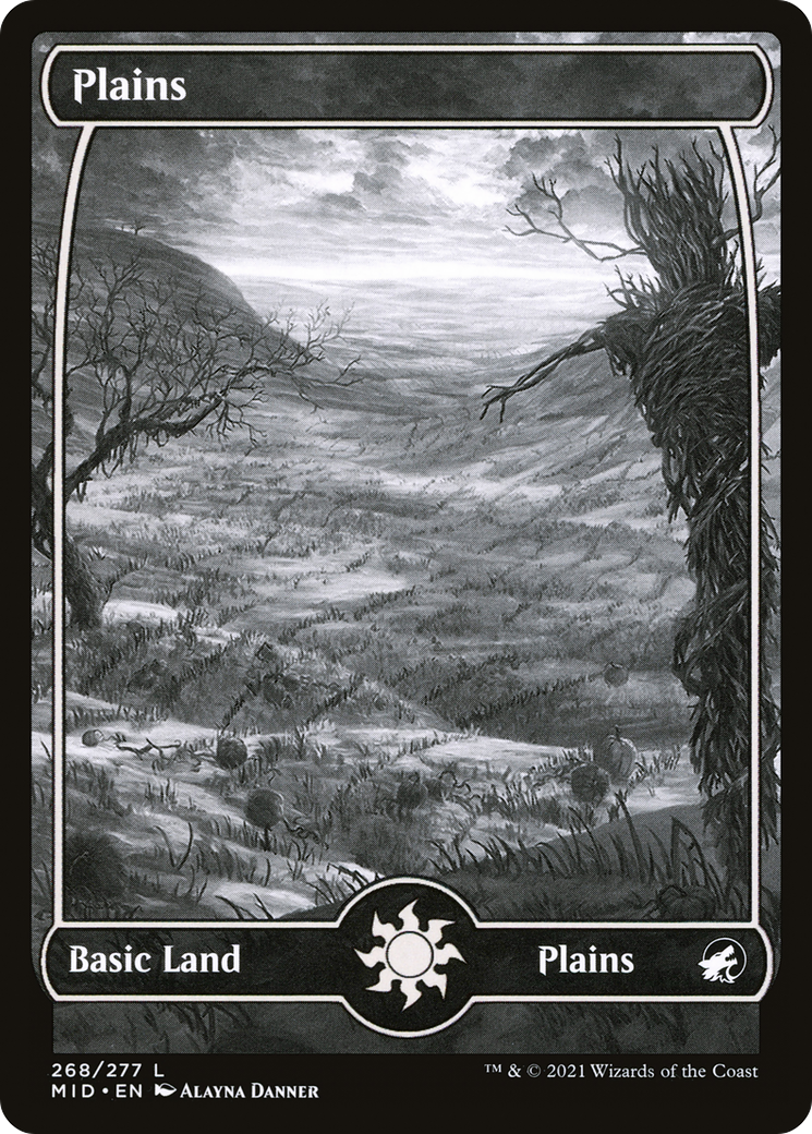 Plains (MID-268) [Innistrad: Midnight Hunt]: (Full Art, Showcase)