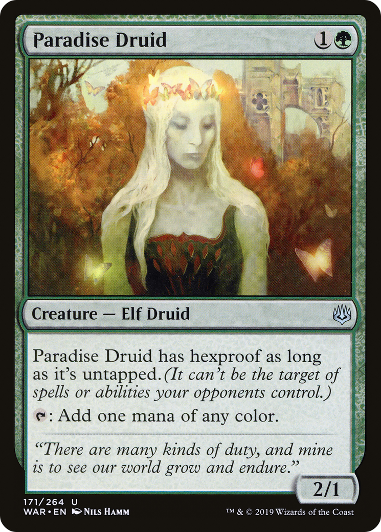 Paradise Druid (WAR-171) [War of the Spark]