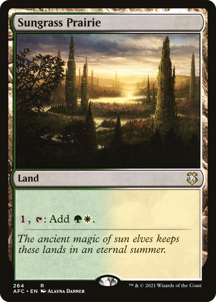 Sungrass Prairie (AFC-264) [Forgotten Realms Commander]