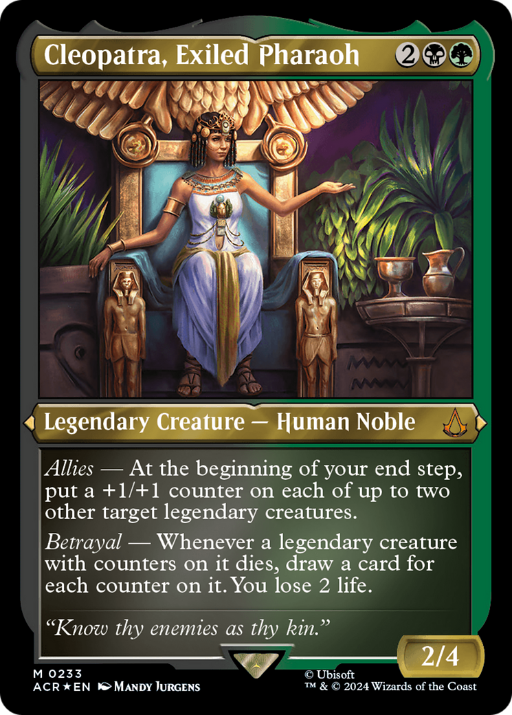 Cleopatra, Exiled Pharaoh (ACR-233) [Assassin's Creed] Etched Foil