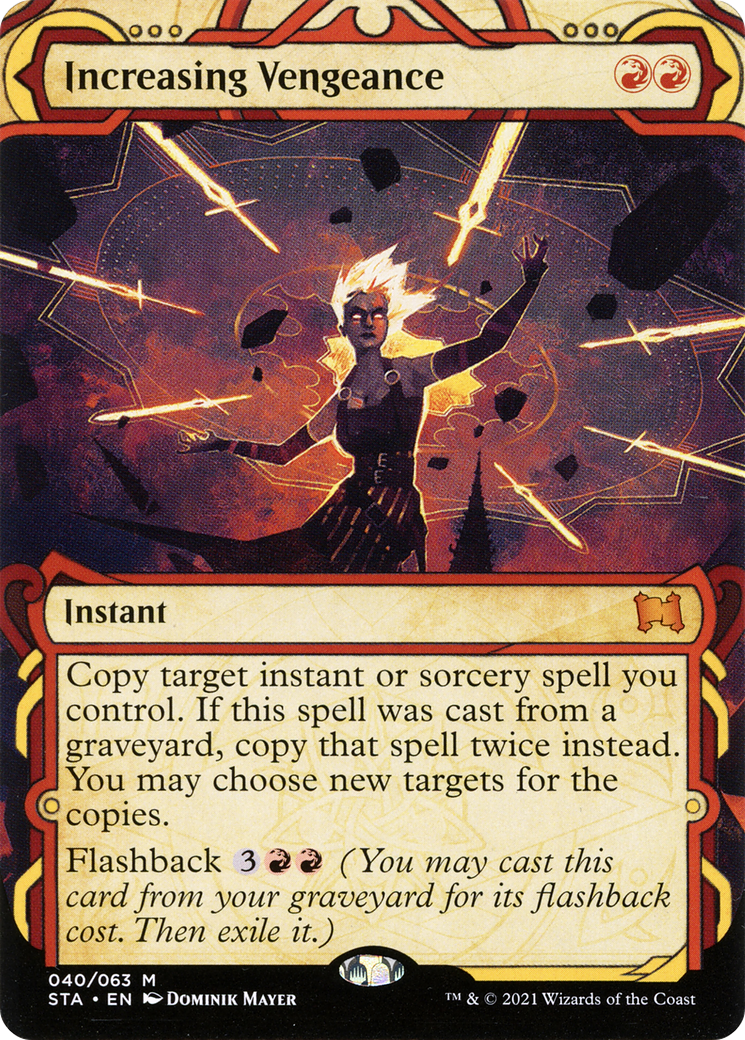 Increasing Vengeance (STA-040) (Showcase) (Borderless) [Strixhaven Mystical Archive]
