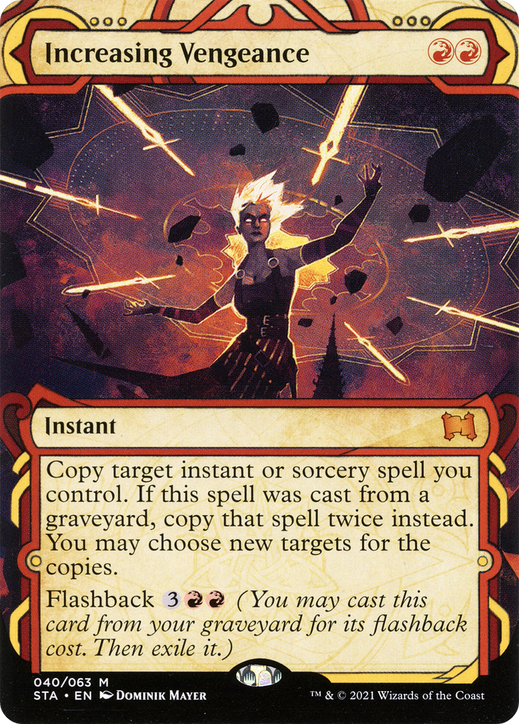 Increasing Vengeance (STA-040) [Strixhaven Mystical Archive]: (Showcase) (Borderless) Foil