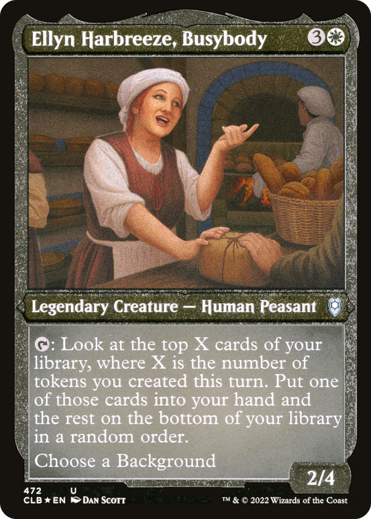 Ellyn Harbreeze, Busybody (Foil Etched) (CLB-472) [Commander Legends: Battle for Baldur's Gate] Foil