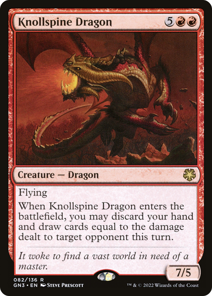 Knollspine Dragon (GN3-082) [Game Night: Free-for-All]