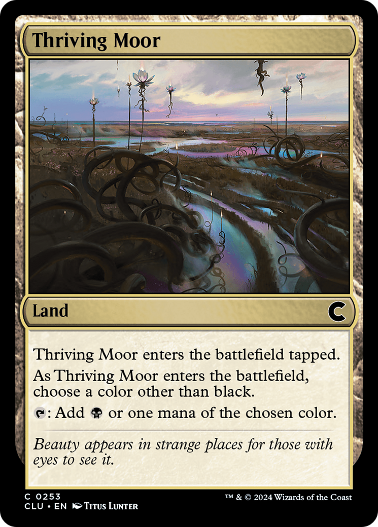 Thriving Moor (CLU-253) [Ravnica: Clue Edition]