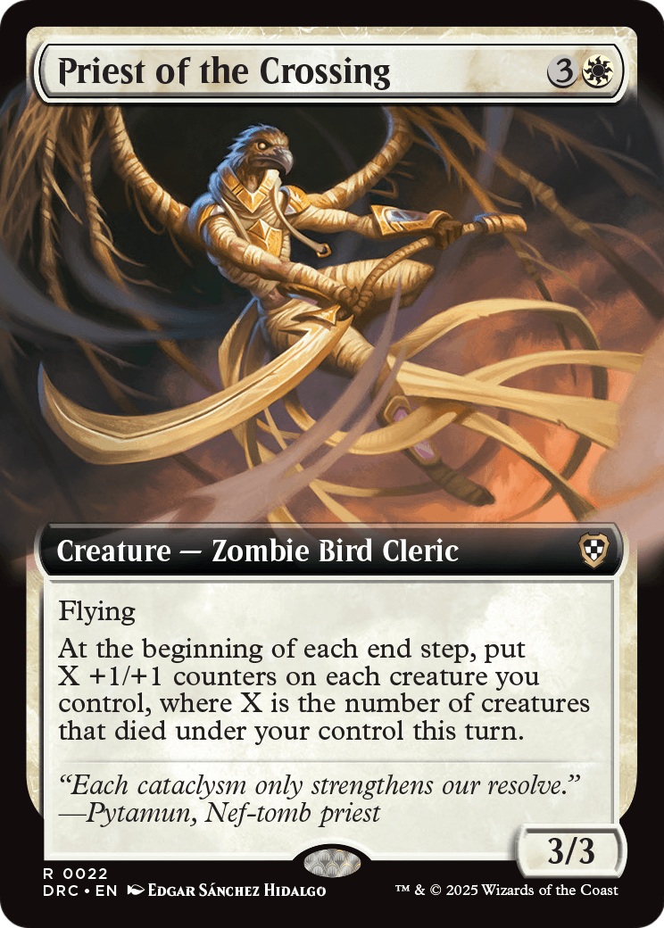 Priest of the Crossing (Extended Art) (DRC-022) [Commander: Aetherdrift]