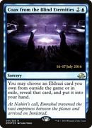 Coax from the Blind Eternities (PRE-51S) [Eldritch Moon Promos] Foil